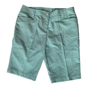 Nvo womens 10 blue plaid seersucker golf shorts gorp out hiking new